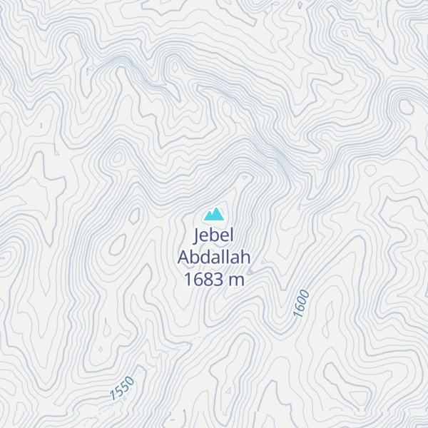Map of Jebel Abdallah