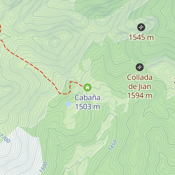 Map of Cabaña
