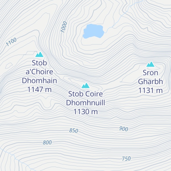 Map of Stob Coire Dhomhnuill