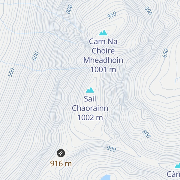Map of Sail Chaorainn