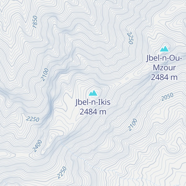 Map of Jbel-n-Ikis