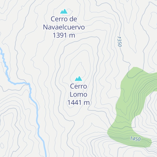 Map of Cerro Lomo