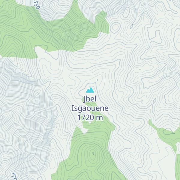 Map of Jbel Isgaouene