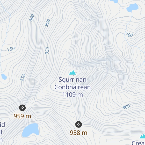 Map of Sgurr nan Conbhairean