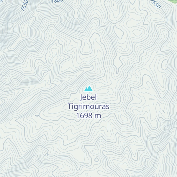 Map of Jebel Tigrimouras