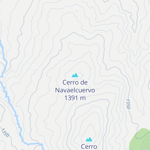 Map of Cerro de Navaelcuervo