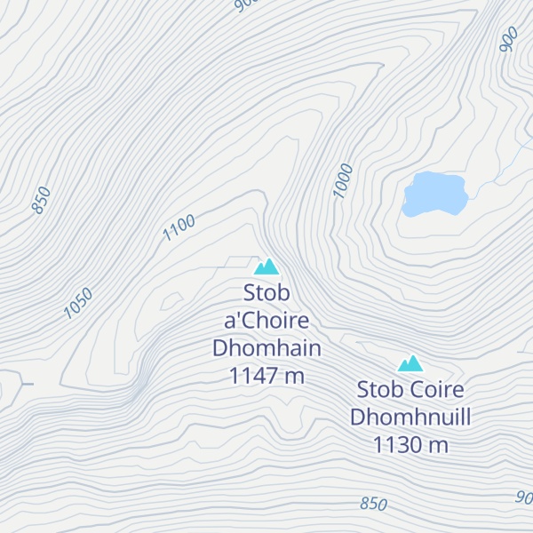 Map of Stob a'Choire Dhomhain