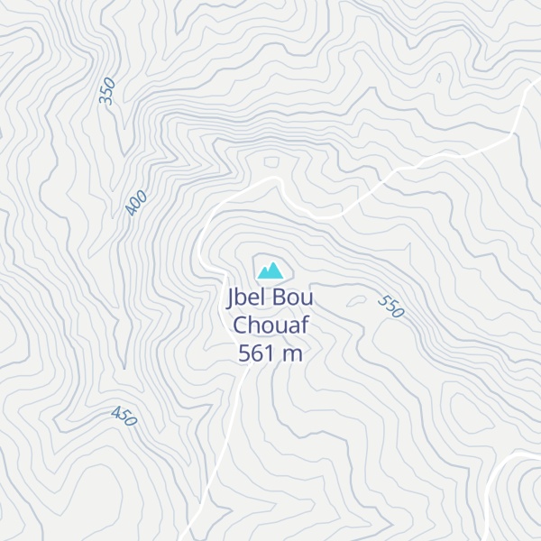 Map of Jbel Bou Chouaf
