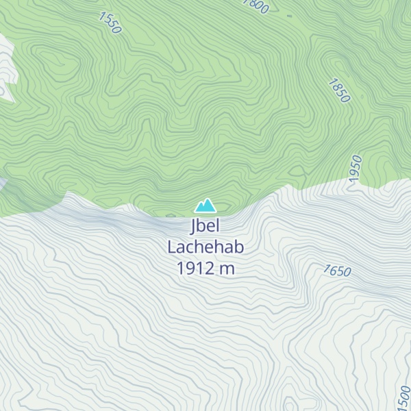Map of Jbel Lachehab