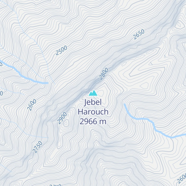 Map of Jebel Harouch