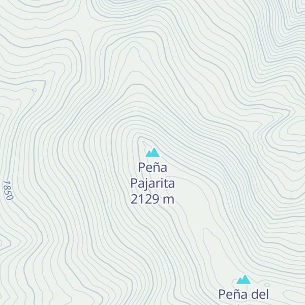 Map of Peña Pajarita
