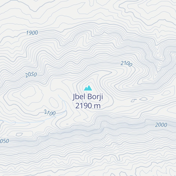 Map of Jbel Borji