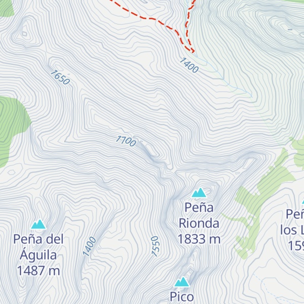 Map of Pico Roscas