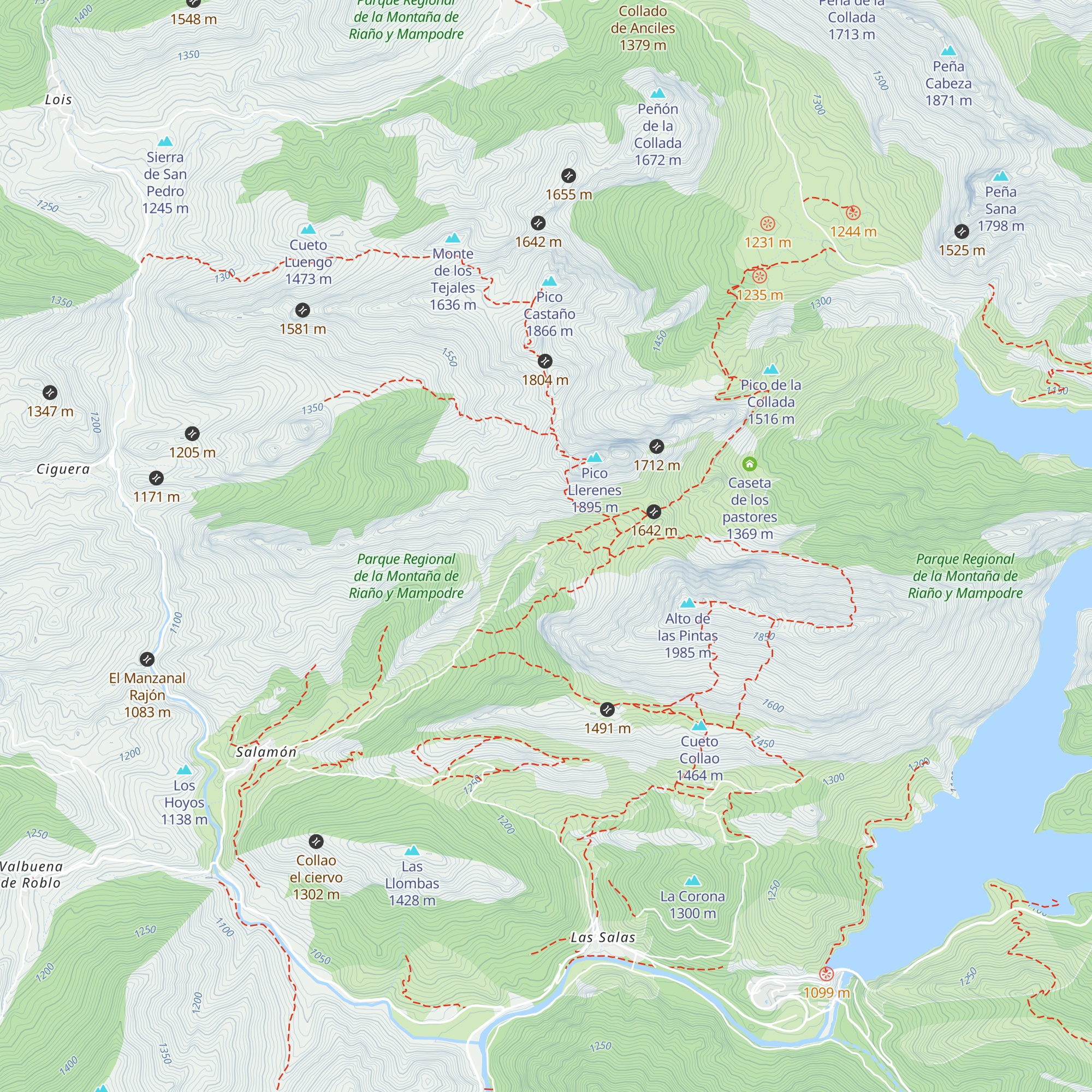 Caseta de los pastores map