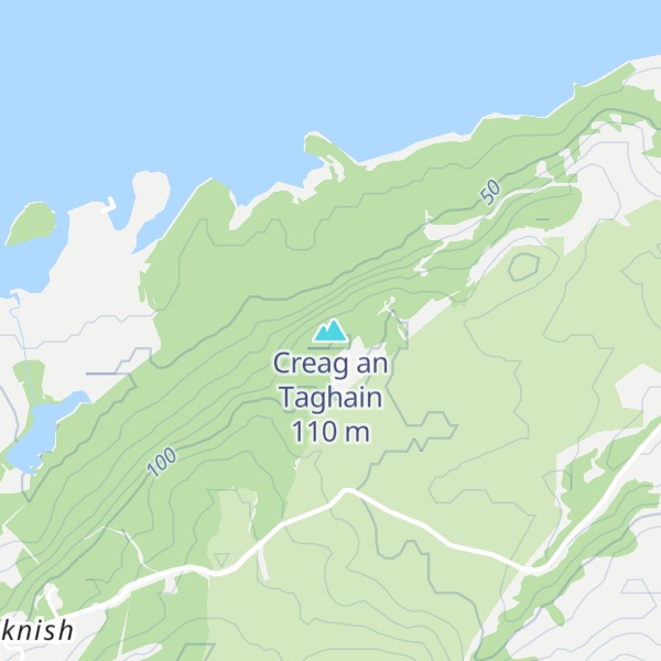 Map of Creag an Taghain