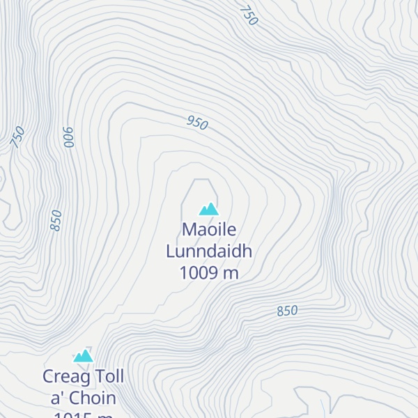 Map of Maoile Lunndaidh