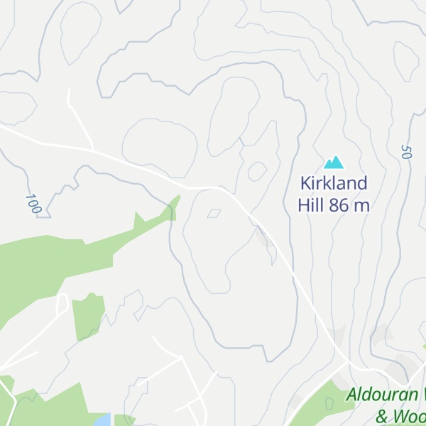Map of High Kirkland Hill