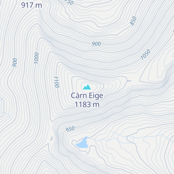 Map of Càrn Eige