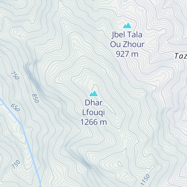 Map of Dhar Lfouqi