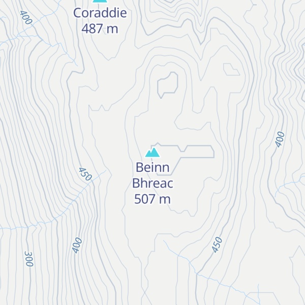 Map of Beinn Bhreac