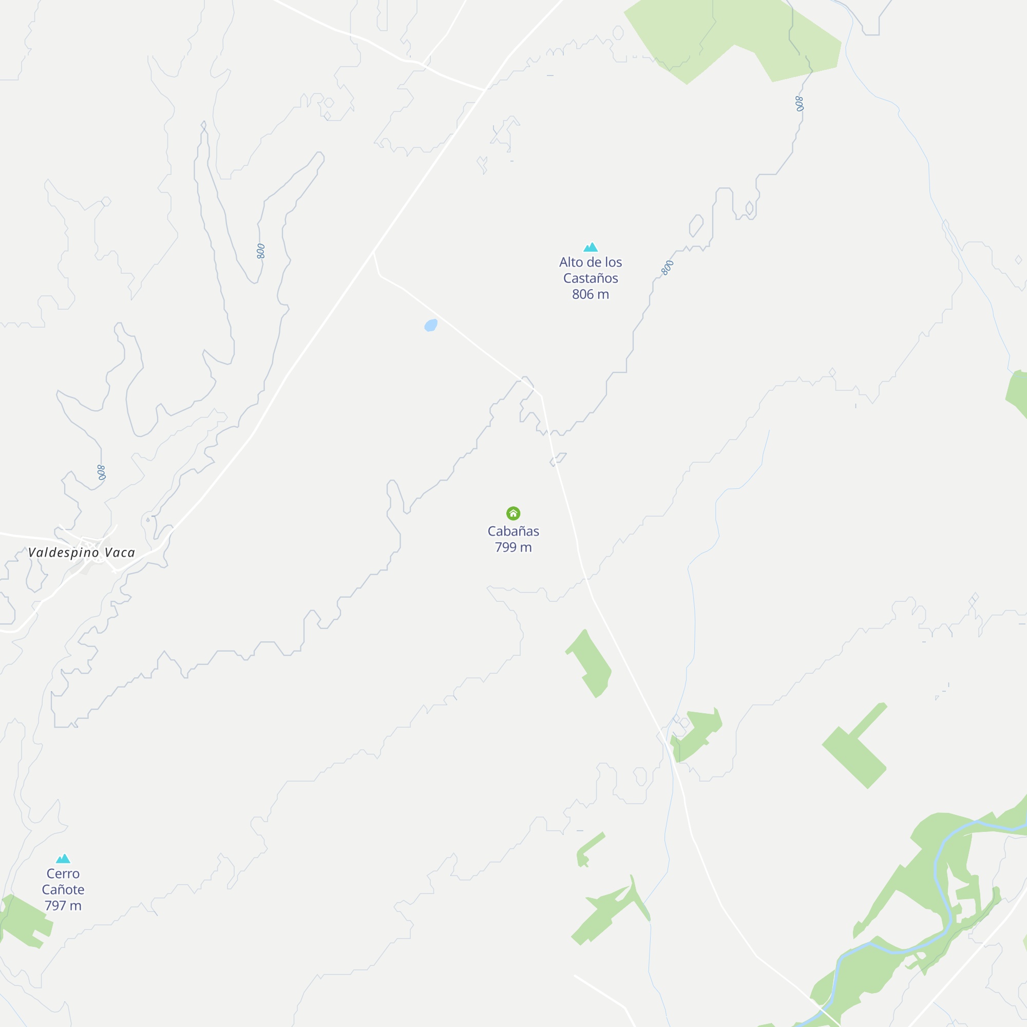 Cabañas map
