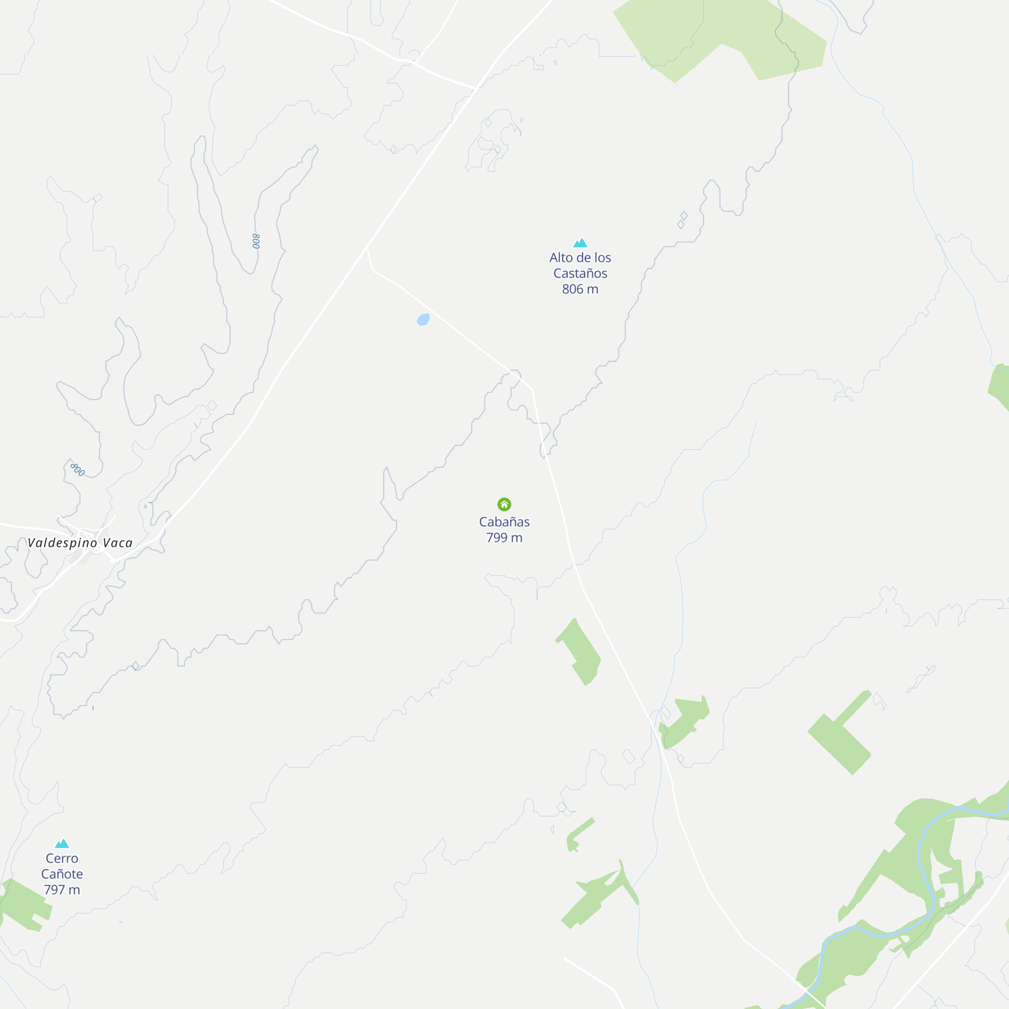 Cabañas map