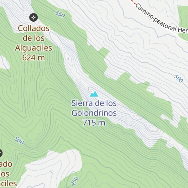 Map of Sierra de los Golondrinos