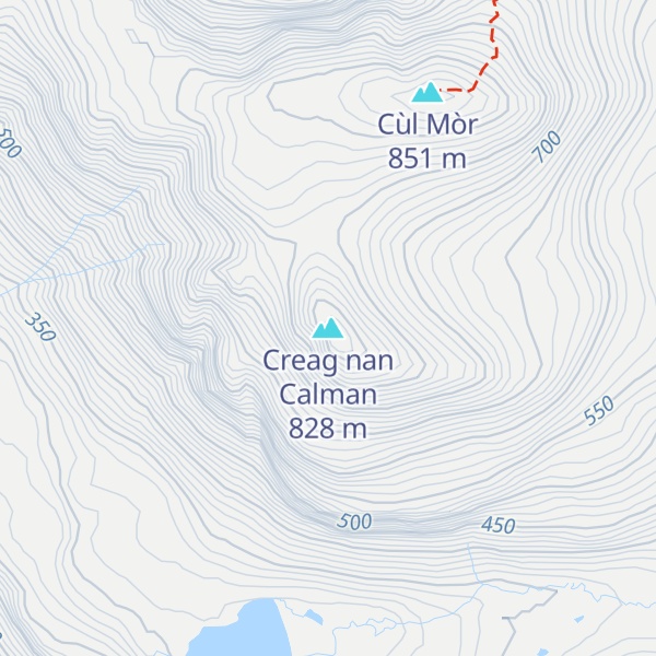 Map of Creag nan Calman