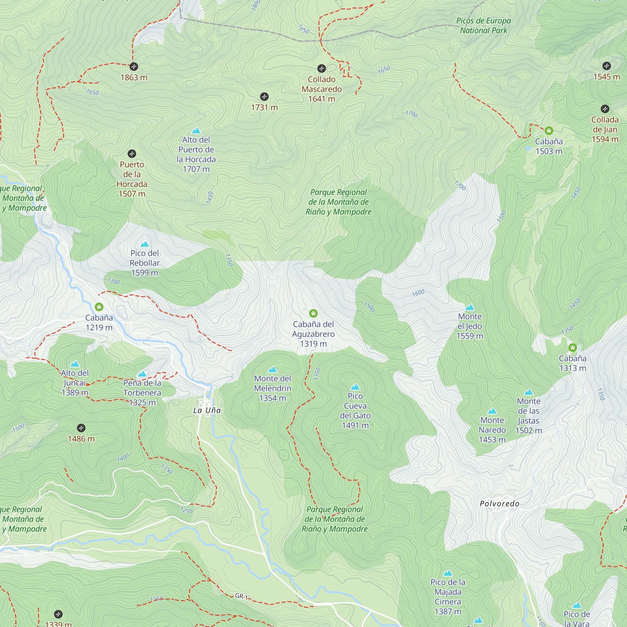 Cabaña del Aguzabrero map