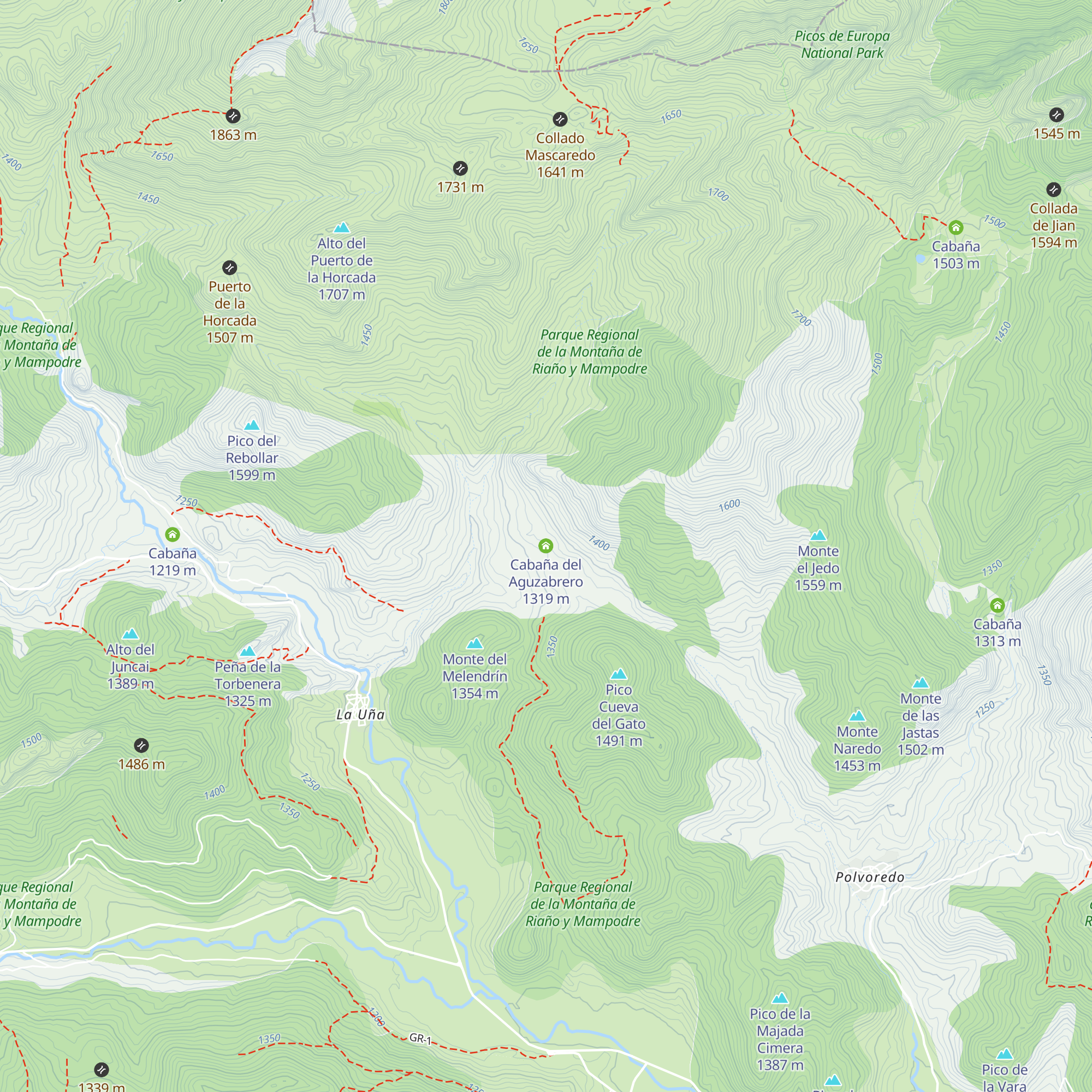 Cabaña del Aguzabrero map