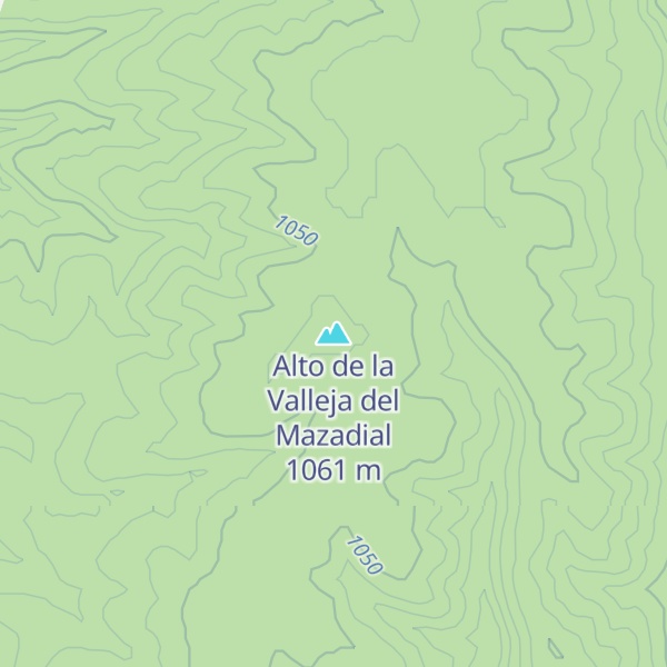 Map of Alto de la Valleja del Mazadial