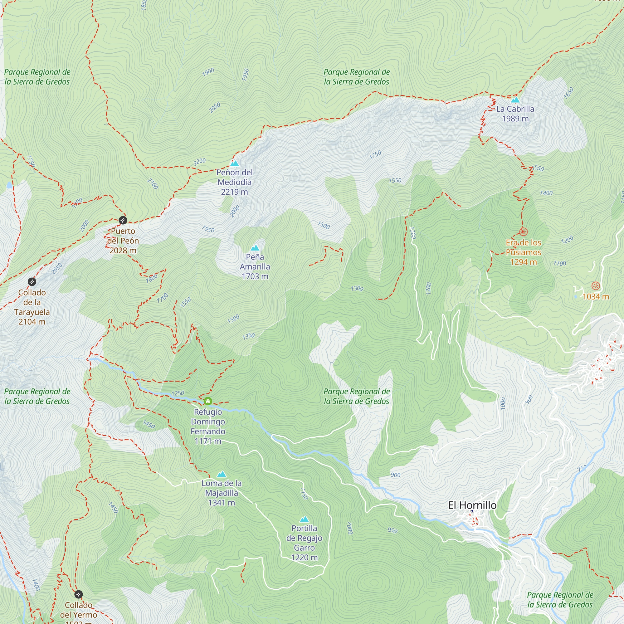Refugio Las Tormeras map