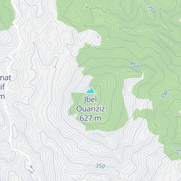 Map of Jbel Ouariziz