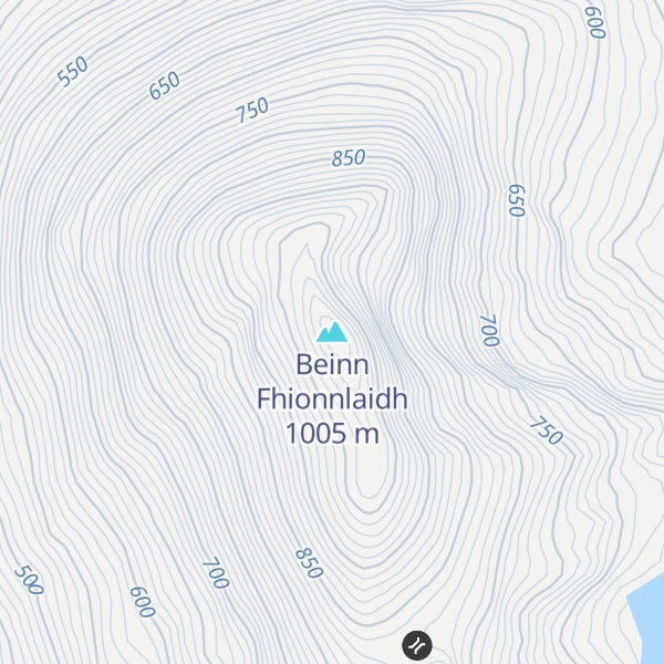Map of Beinn Fhionnlaidh