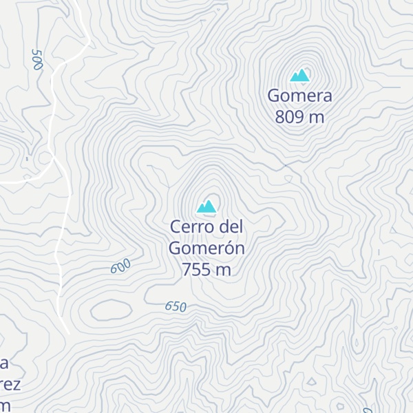 Map of Cerro del Gomerón
