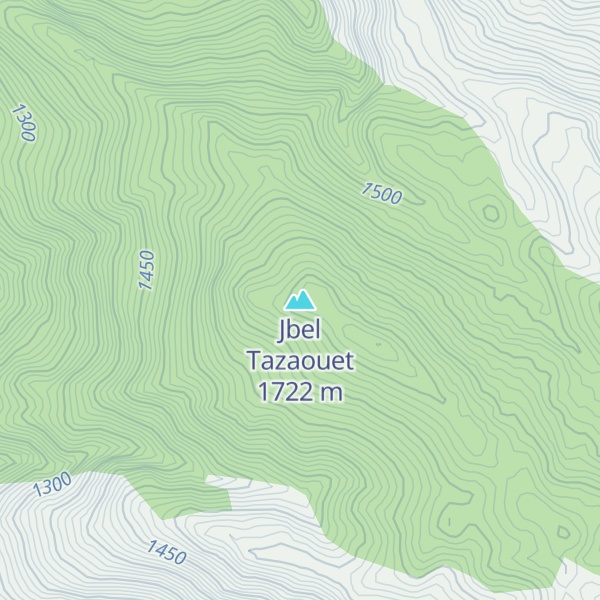 Map of Jbel Tazaouet