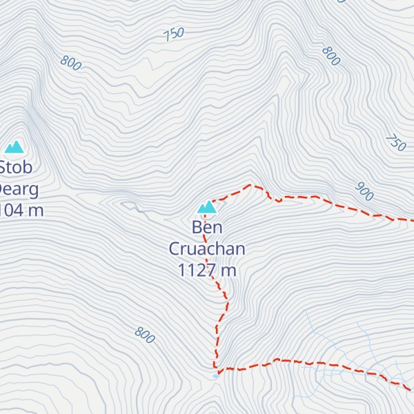 Map of Ben Cruachan