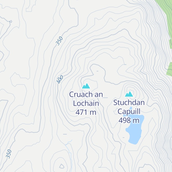 Map of Cruach an Lochain