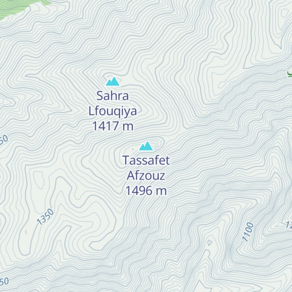 Map of Tassafet Afzouz