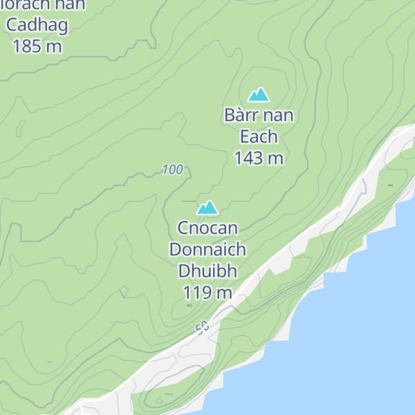 Map of Cnocan Donnaich Dhuibh