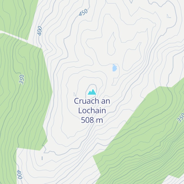Map of Cruach an Lochain