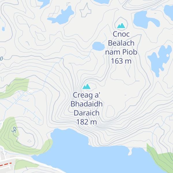 Map of Creag a' Bhadaidh Daraich
