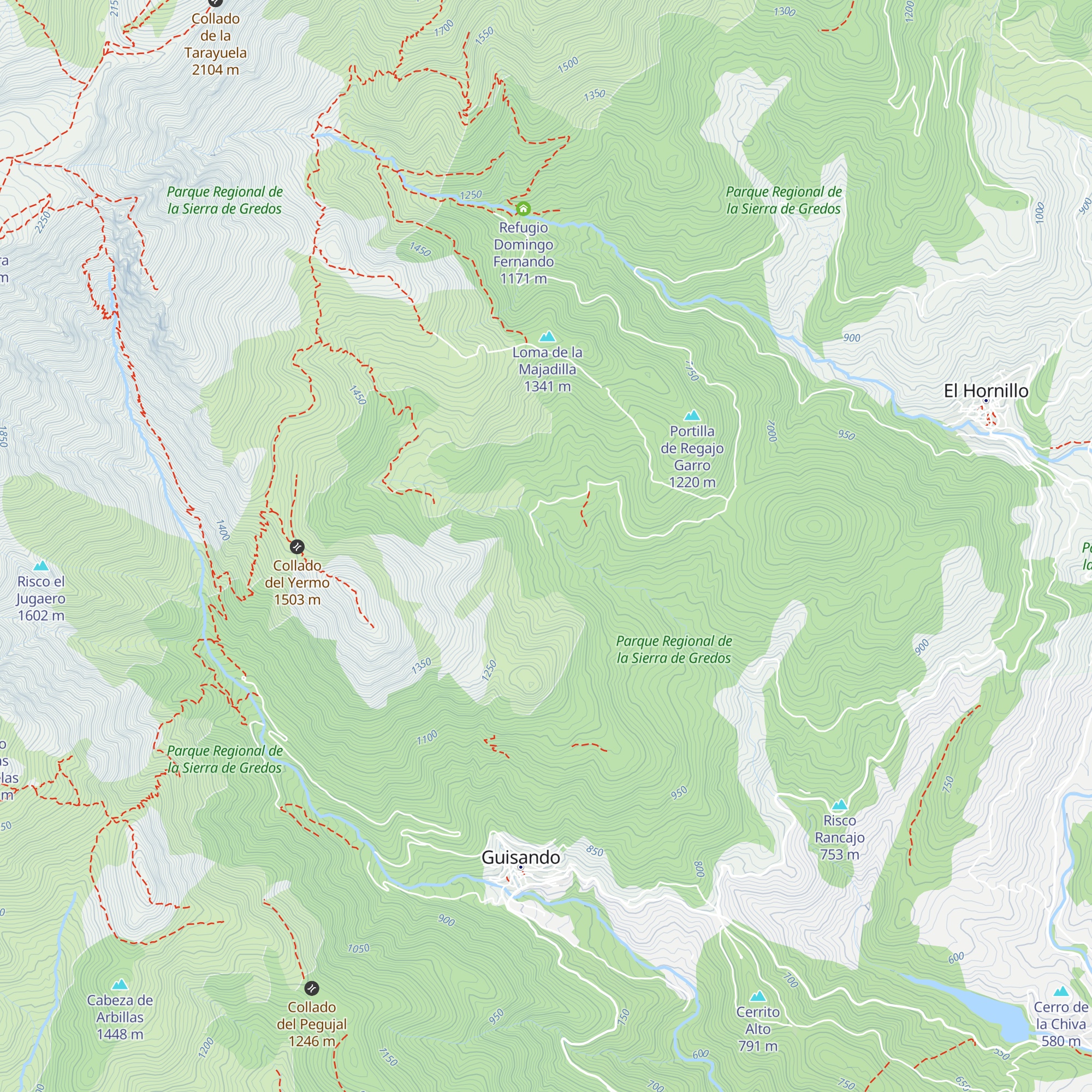 Refugio El Hoyuelo map