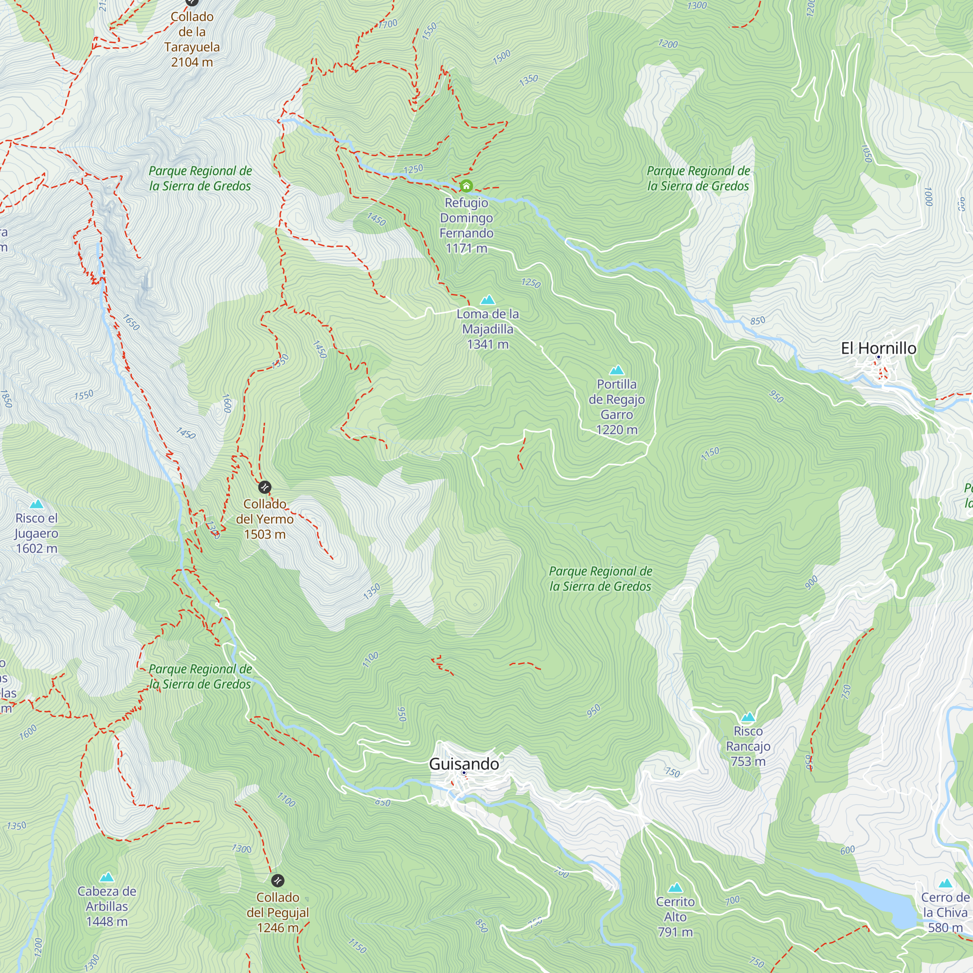 Refugio El Hoyuelo map