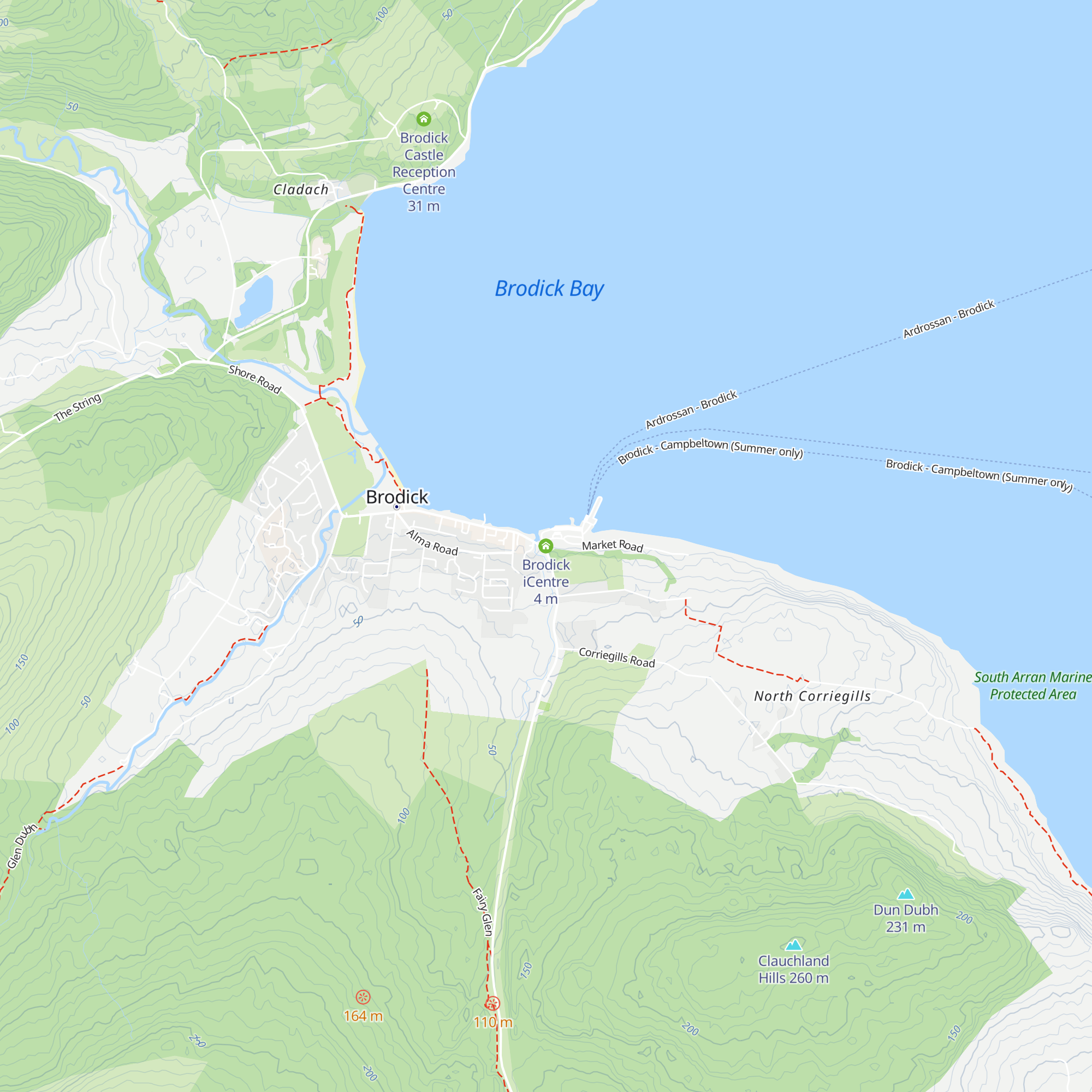 Brodick iCentre map