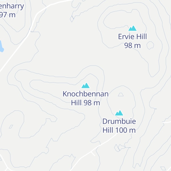 Map of Knochbennan Hill