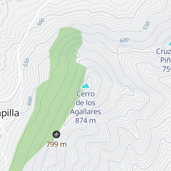 Map of Cerro de los Agallares