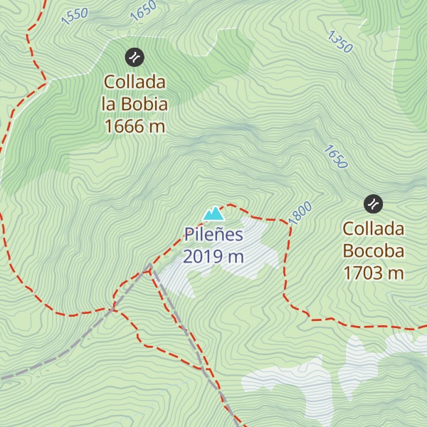 Map of Pileñes