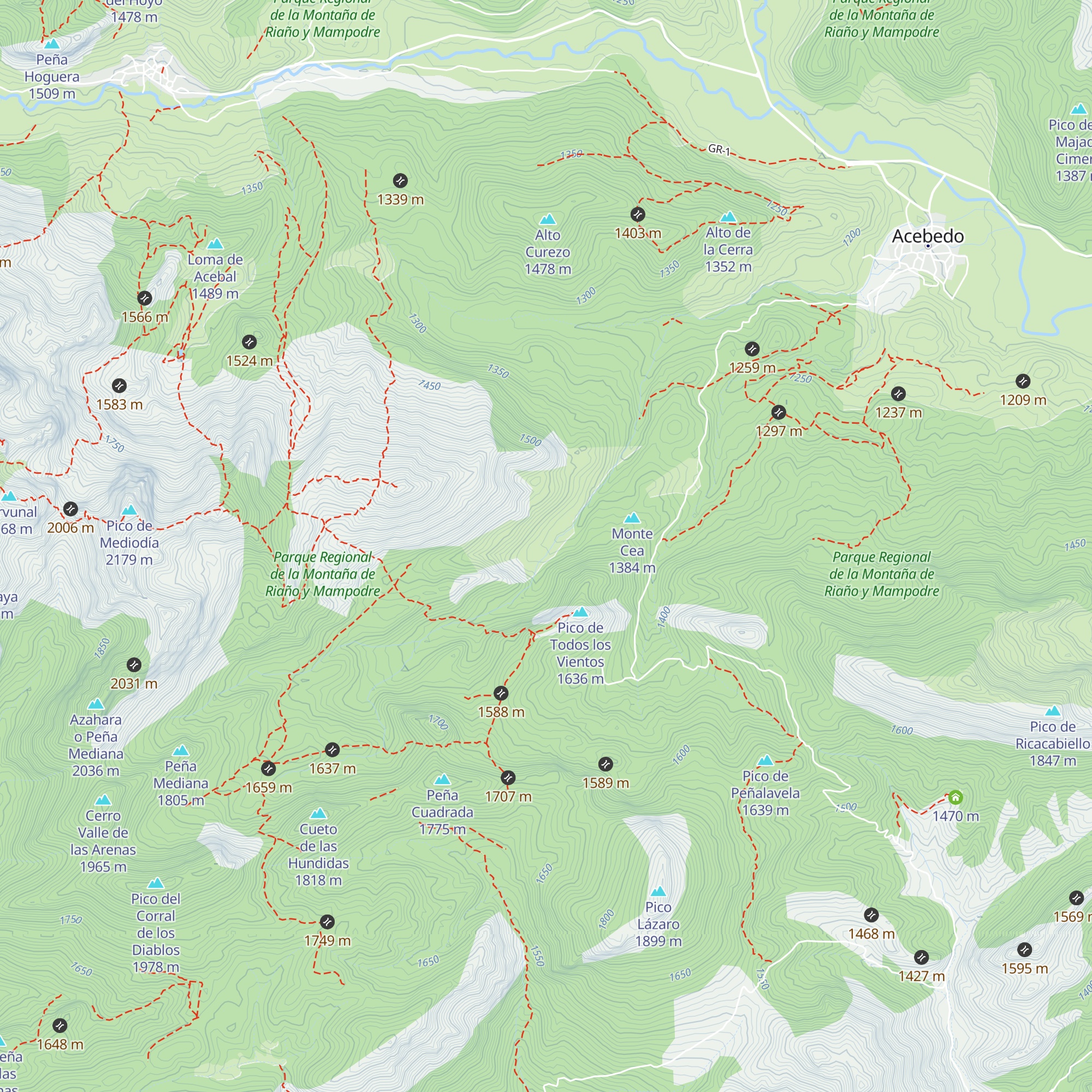 Cabaña de Escobio map