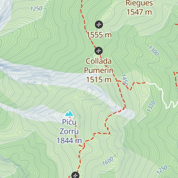 Map of Pico Luengu